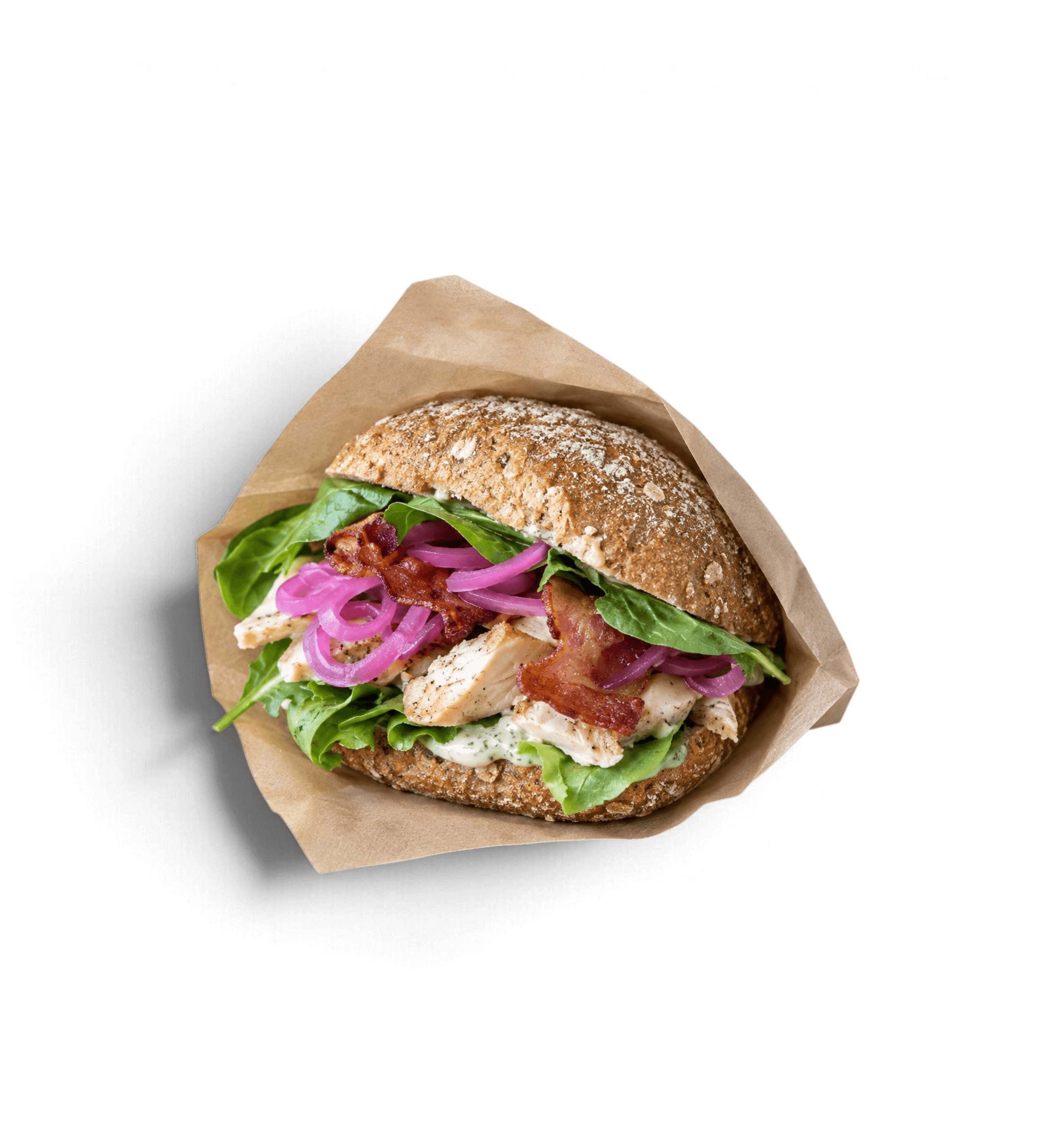 Sandwich m. kylling & bacon